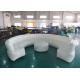 12ft Diameter Round Shape Inflatable Sofa For Meeting With White Color