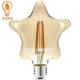 Five Pointed Star Edison LED Filament Bulb AC 220V 240V 3000K 800lm
