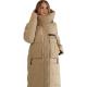 FODARLLOY Women's Winter Outerwear Cotton-Padded Jacket Medium-Long Thin Waist Wadded Jacket Thick Coat