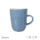Personalized 12 Oz Bone China Mugs , Color Glazed Ceramics Coffee Mugs With Embossment