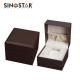 Leather Watch Box with UV Surface Disposal Beig Velvet Inside Material OEM Order Accepted