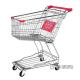 120L Zinc Plated Shopping Cart Trolley Cold Rolled Steel + Plastic Material