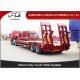 2 axles lowboy low bed truck semi trailer 30 ton 40 ton with spring ladder
