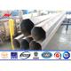 400kv Hot Pipe Galvanized Steel Power Pole Power Transmission Steel Pole