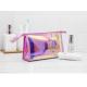 Portable laser TPU web celebrity ins style cosmetics storage bag simple transparent carry-on makeup bags