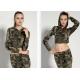 Fashionable Womens Military Dress Threaded Cuffs And Hem With Non - Detachable Hat