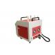 Red Fiber Laser Cleaning Machine For Tire Mold , Portable Laser Rust Removal Tool