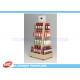 Four sides movable wine display Maple HPL laminated MDF in good quality
