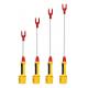 ABS Electronic Cattle Prod Stick 9000V Yellow 28cm Rod IP45 For Sorting Goat