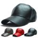 Shining Suede Black Leather Unisex Baseball Caps 5 Panel Snapback Biker Trucker Outdoor Hats