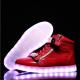 Reathable LED Light Up Sneakers Red Light Up Shoes Rechargeable Function