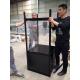 1000mm(W) Glass Display Cabinet with storage, Aluminum Double Door Glass Display Cabinet with storage Top showcase