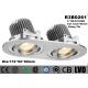 2 * 7W Indoor Double Head LED Recessed Downlights Aluminum Fashion Profile