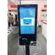 Floor Standing Touch Screen Self Ordering Payment Terminal Kiosk POS System 32 Black Color For Gas Station