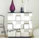 Faceted Mirrored Bedroom Chest Table W50 * D35 * H60cm Size 40kg Weight