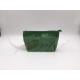 Green Nylon Webbing Small Beauty Bag , Zip Up Makeup Bag Multi Functional