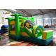 Moblie Tropical Palm 220V Inflatable Bounce Houses With Slide Combo Bounce House