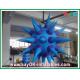 Hanging Inflatable Lighting Decoration , Purple 2m Inflatable Led Star