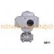 3 Piece Stainless Steel 304 Ball Valve With Electric Actuator 24V 220V