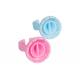 Disposable Pigment Ring Cup Tattoo Ink Grafting Eyelash Cup With Division Pink Blue Plastic