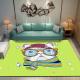 Cartoon pattern PVC backing office and household polyester fiber rugs living