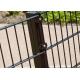 Security Essenstial Powder Coated 656 / 868 Twin Wire Mesh Fence System 8Ft Height Flat Panels