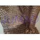 Brown Hollow 4 Mm Metal Sequin Fabric Cloth For Interior Or Exterior Drape