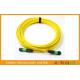 SM MM FTTX MTP MPO Cable 7.8 mm Ferrule , 24 Core Fiber Optic Patch Cable