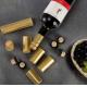 OEM ODM Custom Wine Bottle Cork With Black Plastic Top Gold PVC Shrink Capsule