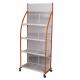 Custom Length Movable Retail Store Display Shelves Four Tiers For Snacks Storage
