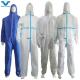 Disposable Non Woven PP SMS Micro Porous Working Coveralls with Logo Sticker Free