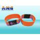  1k Printing elastic fabric rfid wristband bracelet for waterpark