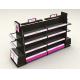 Stainless Steel Cosmetic Display Shelves With Light Box Customized Shape