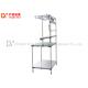 Polished Surface Stainless Steel Mobile Workbench Anti Static Heavy Duty Metal Workbench