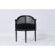 Black Velvet Furniture Dining Room Chairs , High End Contemporary Dining Chairs