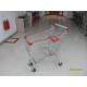 Zinc Plated Clear Powder Coating / 120L Supermarket Shopping Trolley / Carts