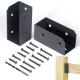 2 x 4 Black Joist Hanger U Shaped Concealed Flanges 12 Gauge Carbon Steel Deck Fence Bracket