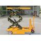 500kg 700 Kg 60 X 60 Self Propelled Mobile Lift Tables Hydraulic  Electric