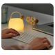 Modern Cute Portable Lamp Warm White LED Table Lamp for Bedroom USB Rechargeable Silicone Material