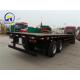 2 Axles Flatbed Semi Trailer ABS Optional Trailer Model 25FT Container Light