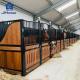 Customized Color Horse Stall Panels Powder Coated Finished With Sliding Door