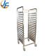                  High Standard Stainless Steel Knocked-Down Baking Tray Rack Trolley             