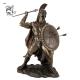 Spartan Warrior Sculpture Bronze Garden Statues Life Size Metal Craft