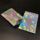 Stand Up Holographic Zipper Packaging Bag Flat Pouches Small Laser Zip Lock Plastic Bags