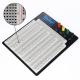 ABS Plastic Soldering Breadboard Transparent With Black Aluminum Plate