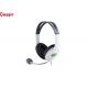 Portable Stereo Wired Computer Gaming Headphones Noise Reduction Soft PU Material