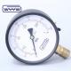 4 inch ppressure manometer double scale bar and psi M20X1.5 or G1/2 water air dry pressure meter