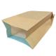 Food Grade Plain Kraft Paper Popcorn Bag 100Mic Greaseproof Sandwich Bags