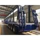 60T Low Bed Semi Trailer 17m 4 Axle Lowbed Semi Trailers