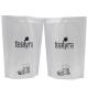 Two Colors Coffee Packaging Pouch Aluminum Foil Flat Bottom With Valve And Zipper